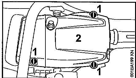 STIHL MS 241 C-M - Démontage du capot - 1