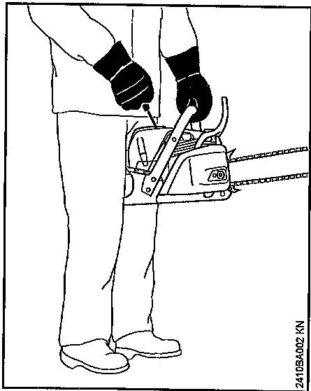 STIHL MS 241 C-M - Tenue de la tronconneuse - 2