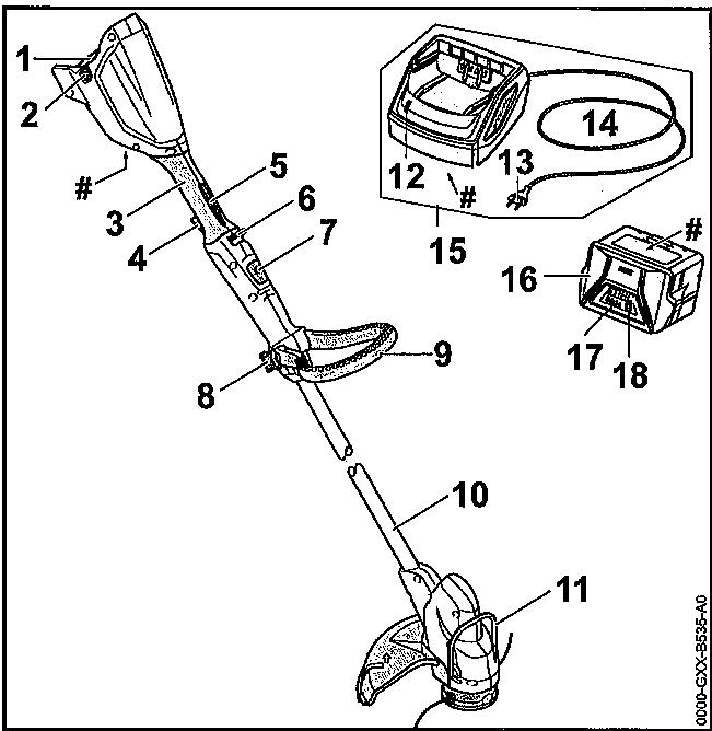 STIHL FSA 57 - Débroussalluse, batterie et chargeur - 1
