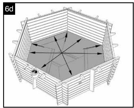UBBINK HAWAï FAMILY - Le scalette devono essere utilizzate esclusivamente per accedere alla piscina Il peso massimo consentito corrisponde a 150 kg. Quando non sono utilizzato, le scalette devono essere messe in posizione di sicurezza - 61