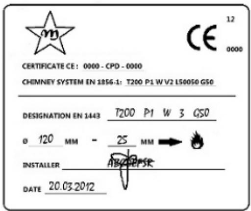 FREEPOINT GRACE3  - SPIRIT3  - MADISON - TABLA - ROXY - ATRIUM - SOLO 5 - CARACTERISTIQUES TECHNIQUES DU CONDUIT DE FUMÉES - 2