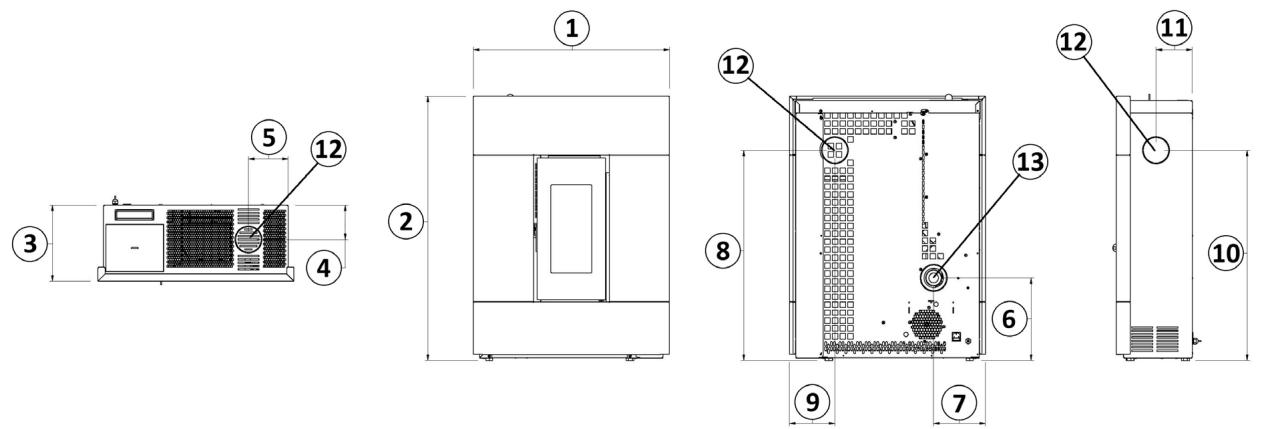 FREEPOINT GRACE3  - SPIRIT3  - MADISON - TABLA - ROXY - ATRIUM - SOLO 5 - DIMENSIONS GÉNÉRALES - 6