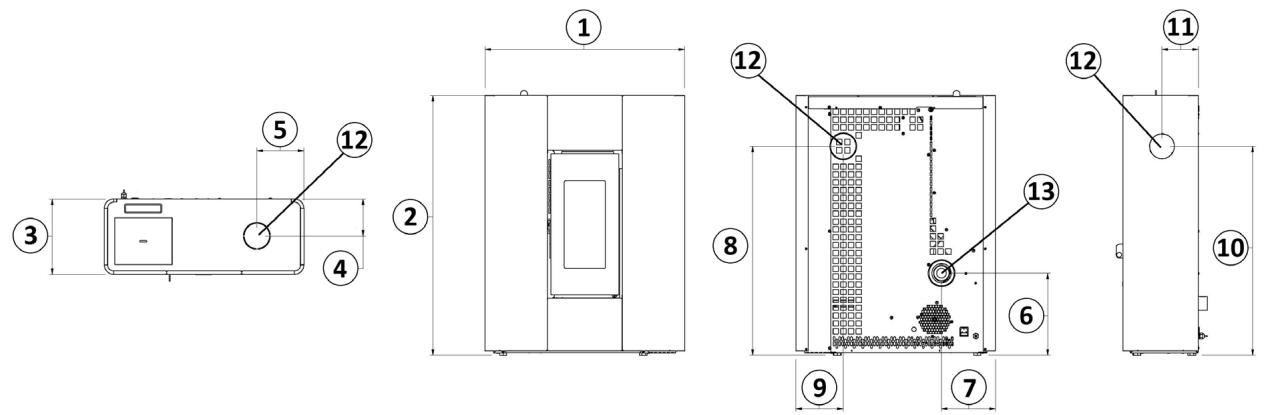 FREEPOINT GRACE3  - SPIRIT3  - MADISON - TABLA - ROXY - ATRIUM - SOLO 5 - DIMENSIONS GÉNÉRALES - 4