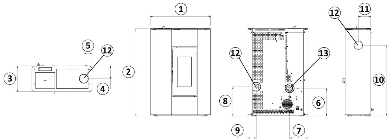 FREEPOINT GRACE3  - SPIRIT3  - MADISON - TABLA - ROXY - ATRIUM - SOLO 5 - DIMENSIONS GÉNÉRALES - 3