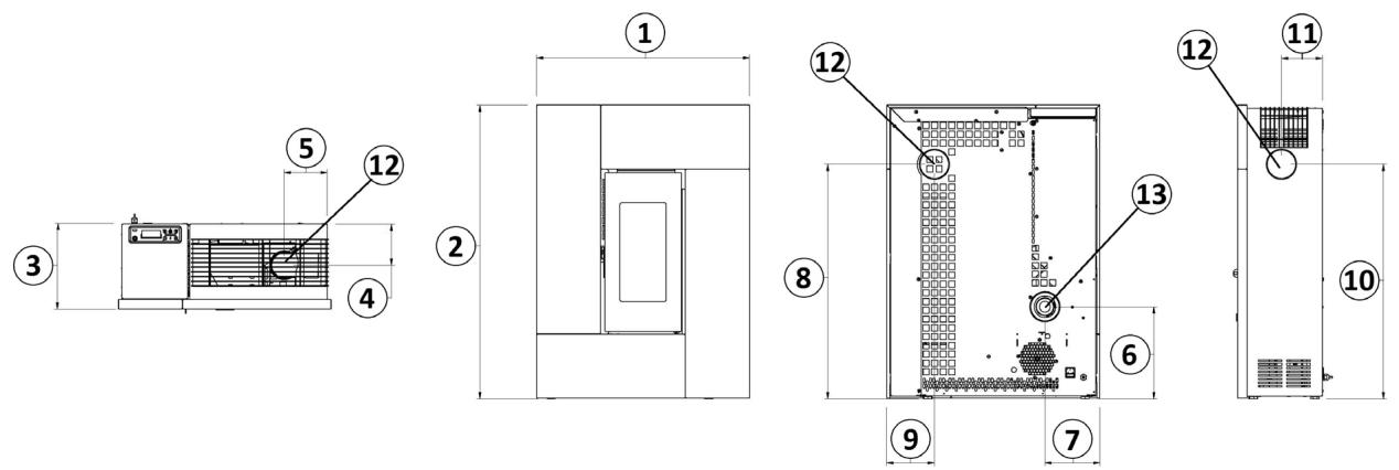 FREEPOINT GRACE3  - SPIRIT3  - MADISON - TABLA - ROXY - ATRIUM - SOLO 5 - DIMENSIONS GÉNÉRALES - 2