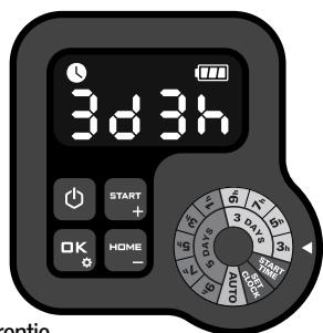 LANDXCAPE LX910 - Optie 2. Stel het werkscHEMA handmatig in - 1