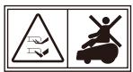 LANDXCAPE LX910 - Informace na štítcích na sekačce Landxcape™ - 4