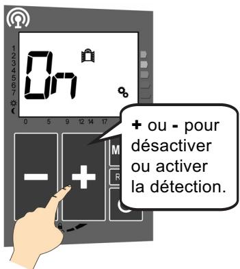 ACOVA PERCALE 2 - - ACTIVATION / DÉSACTIVATION DE LA FONCTION DÉTÉCTION D'OUVERTURE / FERMETURE FENÊTRÉ : - 1