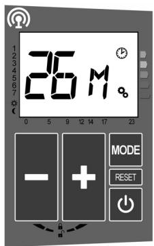 ACOVA PERCALE 2 - - RÉGLAGE DES MINUTES : - 2