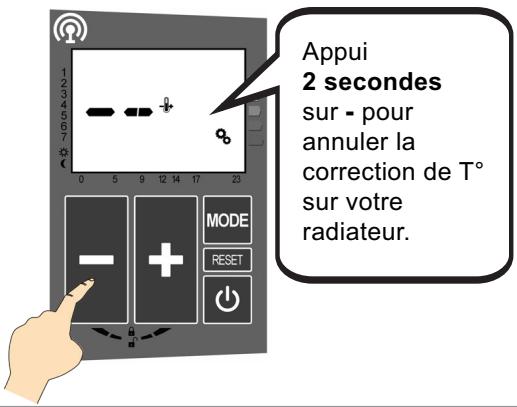 ACOVA PERCALE 2 - ÉTALONNAGE DE LA TEMPERATURE DE CONSIGNE (suite): - 3