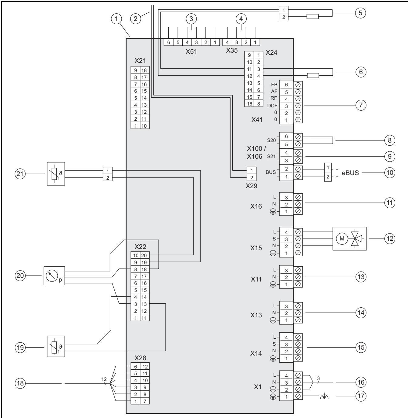 SAUNIER DUVAL HE 9-6 WB - 10031693CS - Circuit imprimé du régulateur - 1