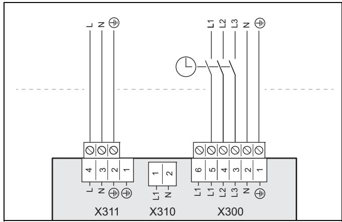 SAUNIER DUVAL HE 9-6 WB - 10031693CS - 3-/400V alimentation électrique double - 1