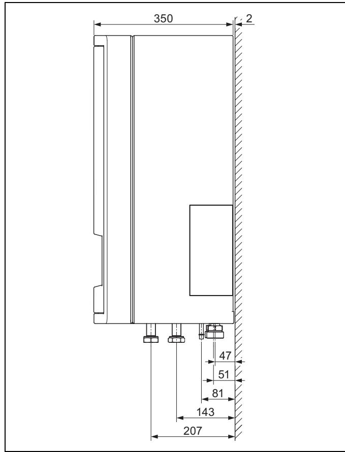 SAUNIER DUVAL HE 9-6 WB - 10031693CS - Dimensions - 2