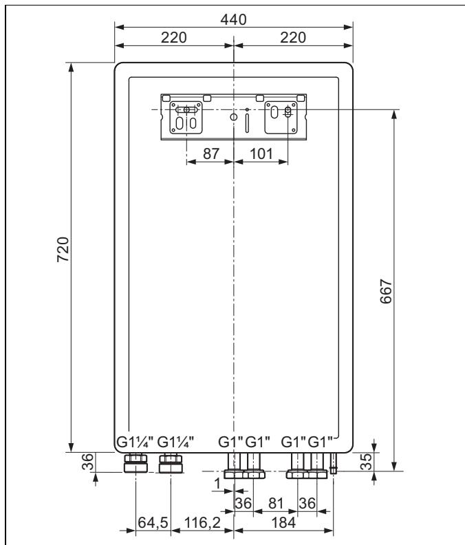 SAUNIER DUVAL HE 9-6 WB - 10031693CS - Dimensions - 1