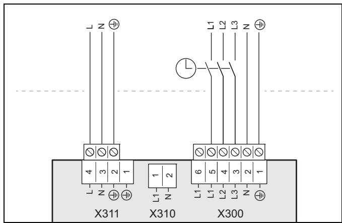 SAUNIER DUVAL HE 9-6 WB - 10031698CS - 3\~/400V alimentation électrique double - 1