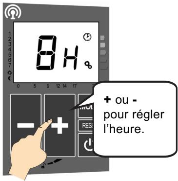 ACOVA ALCANTARA - 4- RÉGLAGE DE L'HEURE : - 1
