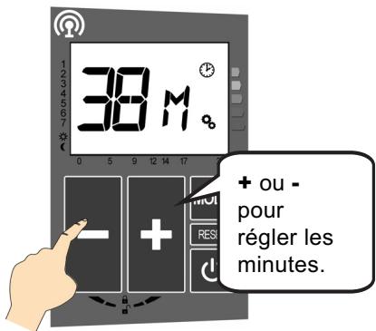 ACOVA ALCANTARA - - RÉGLAGE DES MINUTES : - 1