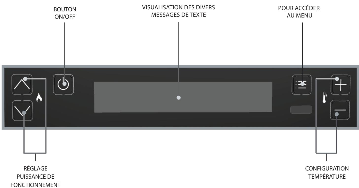EXTRAFLAME DAHIANA - DAHIANA plus - TEOREMA - Panneau de commandes - 1