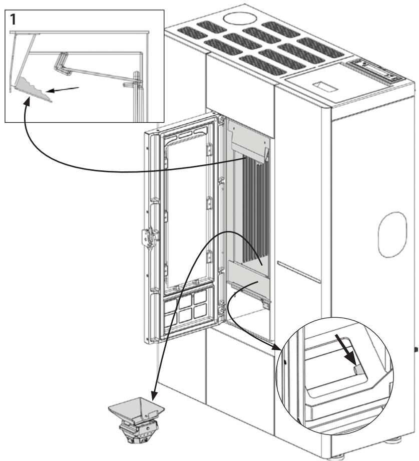 EXTRAFLAME MARILENA PLUS AD - Brasier et chambre de combustion : - 1