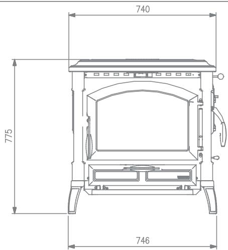 EXTRAFLAME IULIETTA X 4.0 - IETTA EVO 4.0 - IOTTA EVO - IOTTA FORNO EVO - SURFACES CAN BECOME VERY HOT! ALWAYS USE PROTECTIVE GLOVES! - 5