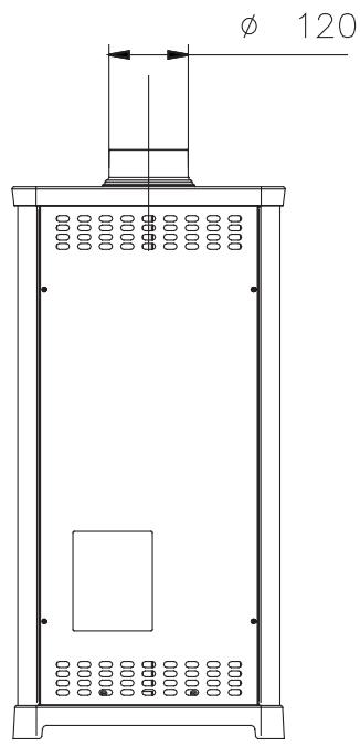 EXTRAFLAME TEA - DIMENSIONI. DIMENSIONS. MASSE. DIMENSIONS. DIMENSIONES. - 3