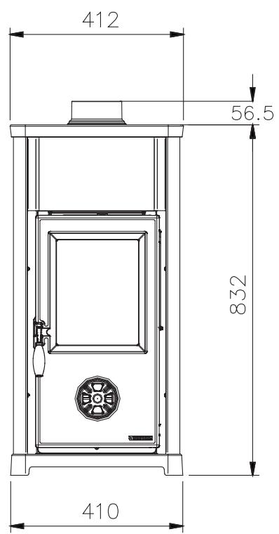 EXTRAFLAME TEA - DIMENSIONI. DIMENSIONS. MASSE. DIMENSIONS. DIMENSIONES. - 1