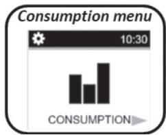 DELTACALOR MONZA WIFI - Consumption recording menu - 1