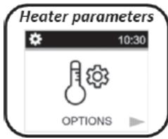 DELTACALOR MONZA WIFI - Options et paramètres du radiateur - 1