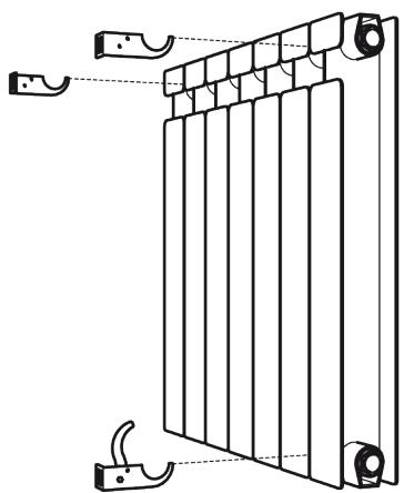 DELTACALOR MONZA WIFI - No se suministran tornillos ni fischers - 4