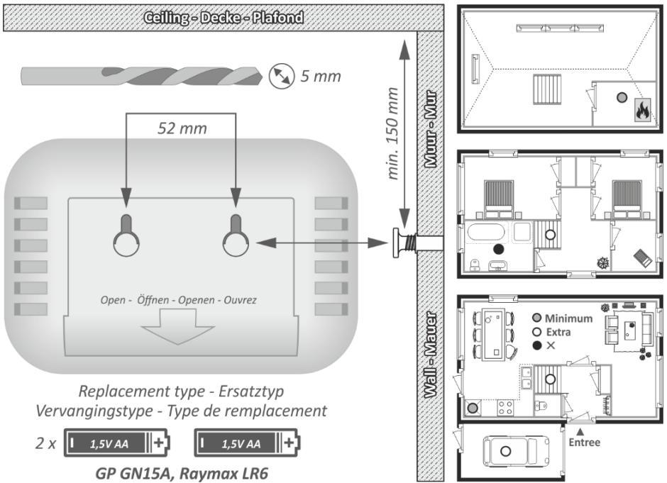 LIFEBOX CARBON MONOXIDE DETECTOR - Étape de montage - 1