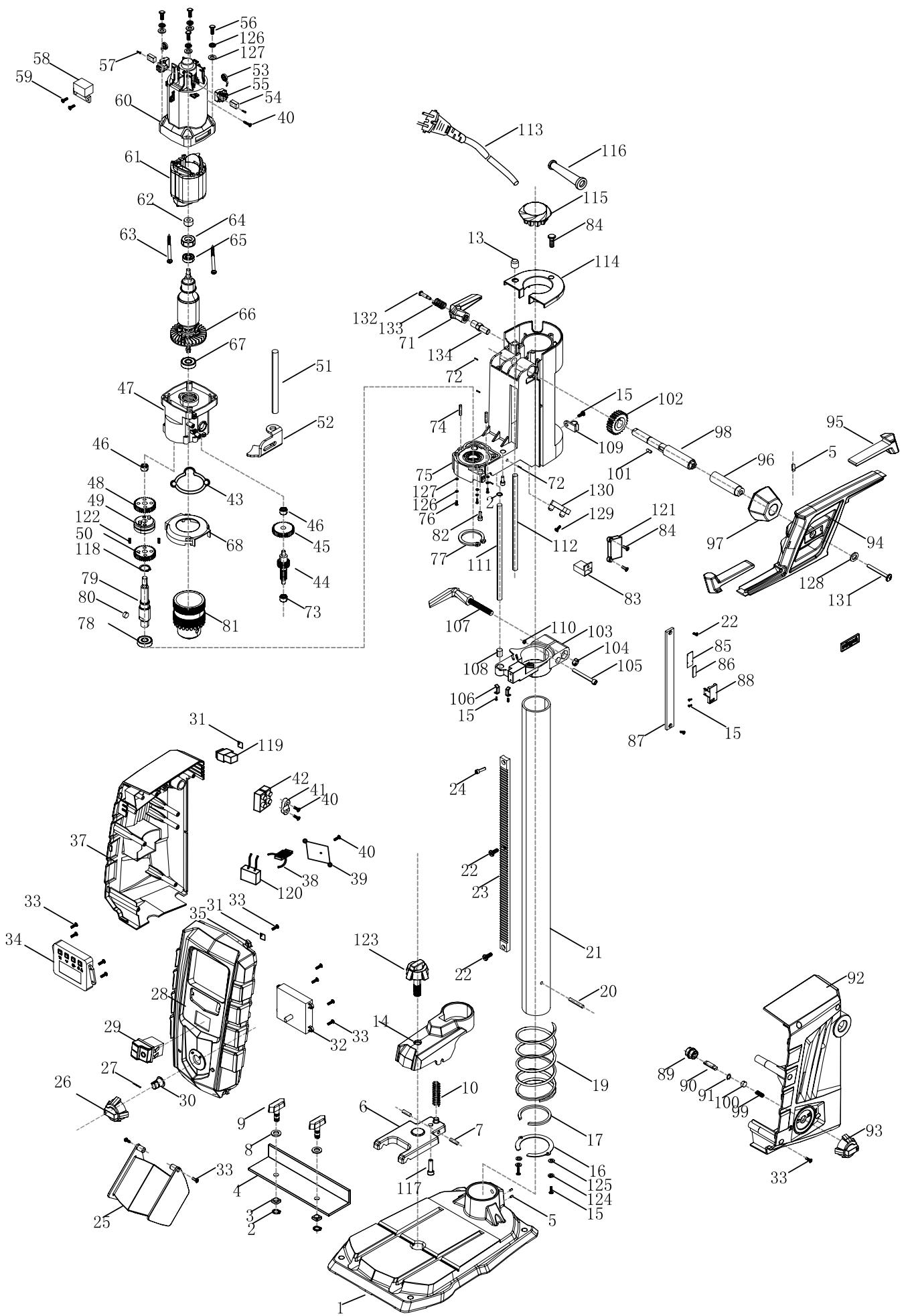SCHEPPACH DP60 - 15.Hibaelhárítás - 1