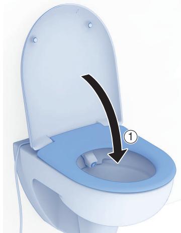 GEBERIT KIT HYGIèNE JAPONAIS LAVANT POUR WC CAMA - Refermez le réservoir d'eau avec le couvercle afin d'eviter la pénetration d'imputétés dans le réservoir d'eau. - 9