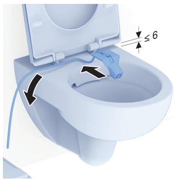 GEBERIT KIT HYGIèNE JAPONAIS LAVANT POUR WC CAMA - Richiudere il serbatoio dell'acqua con il coperchio per far si che non vi entrino impurità. - 5