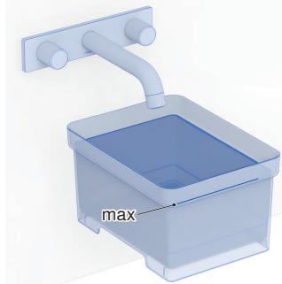 GEBERIT KIT HYGIèNE JAPONAIS LAVANT POUR WC CAMA - Riempire completamente d'accua il serbatoio dell'accua. - 1