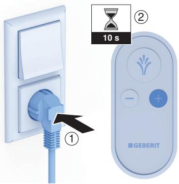 GEBERIT KIT HYGIèNE JAPONAIS LAVANT POUR WC CAMA - Établissement de la connexion avec l'application Geberit - 1