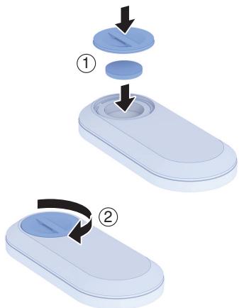 GEBERIT KIT HYGIèNE JAPONAIS LAVANT POUR WC CAMA - Insérez une pile neue de type CR2032. - 1