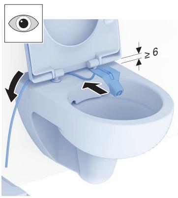 GEBERIT KIT HYGIèNE JAPONAIS LAVANT POUR WC CAMA - Richiudere il serbatoio dell'acqua con il coperchio per far si che non vi entrino impurità. - 4