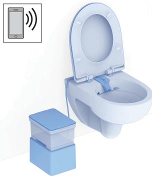 GEBERIT KIT HYGIèNE JAPONAIS LAVANT POUR WC CAMA - Verbindung mit der Geberit App herstellen - 2