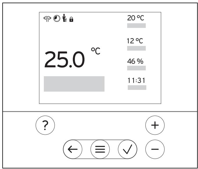 SAUNIER DUVAL MIPRO SENSE - Écran, interface utiliseur et symboles - 1