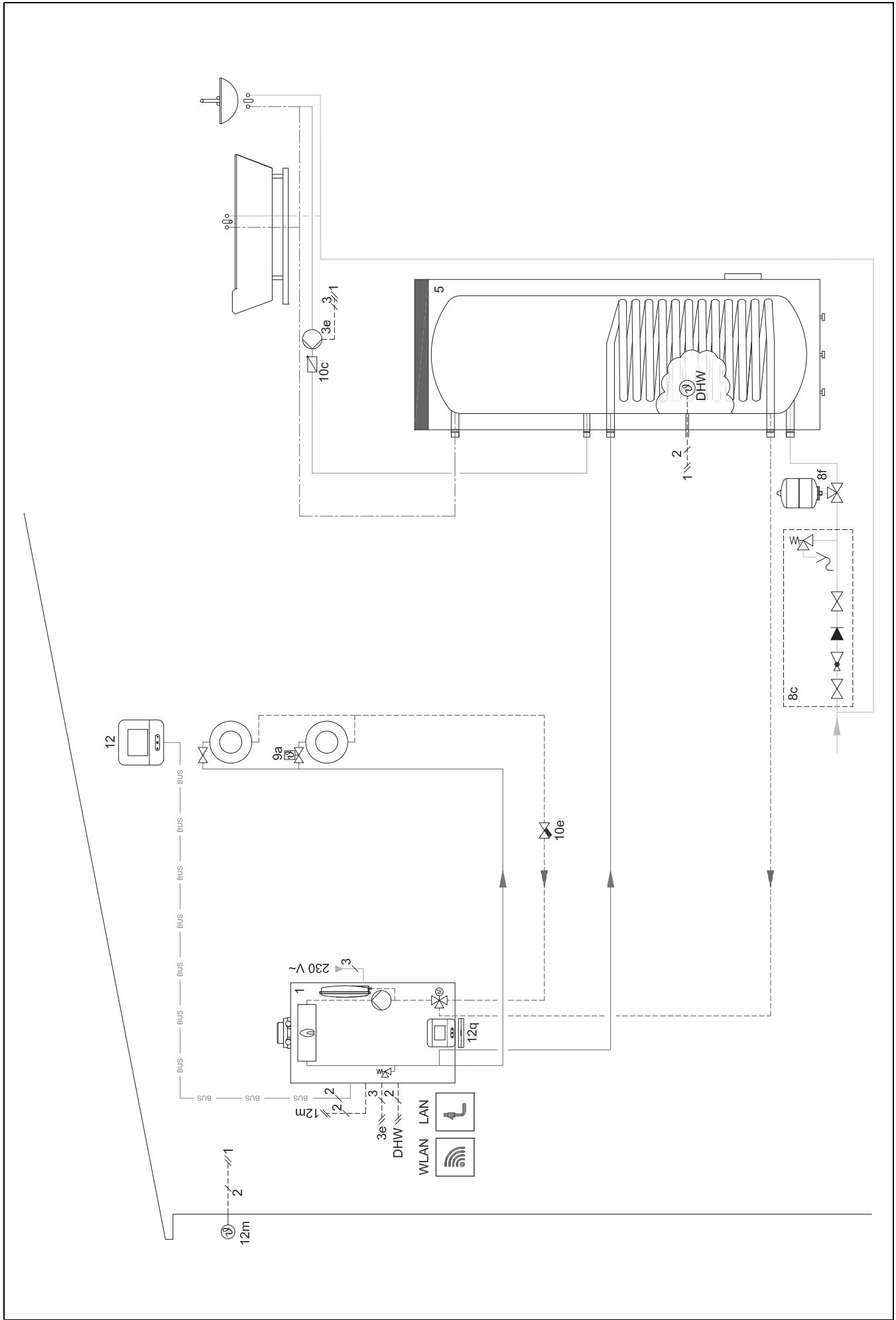 SAUNIER DUVAL MIPRO SENSE - Schéma d'installation 0020184677 - 1