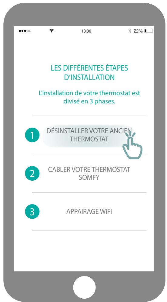 SOMFY V2 - Déinstallation de votre ancien thermostat - 1