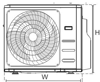 OLIMPIA SPLENDID ARYAL S2 E DUAL - TRIAL - - UNIT MOUNTING DIMENSIONS - 1