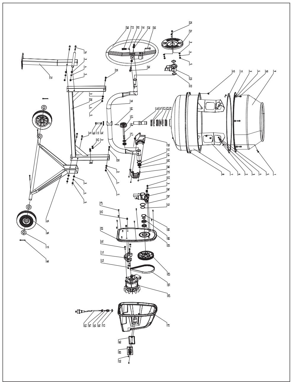 Leroy Merlin 74539 - PIESE DE SCHIMB Şİ LISTA DE MATERIALIALE - 1