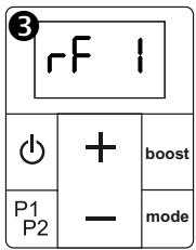 ACOVA Nankin - B) Procedure using the remote control: - 3