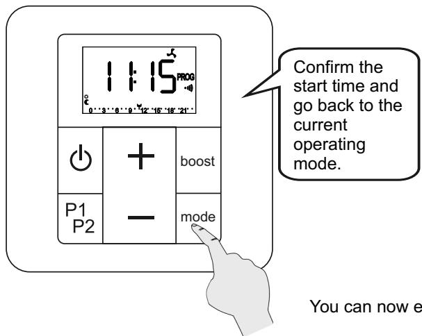ACOVA Nankin - SETTING A PROGRAMMED BOOST - 4