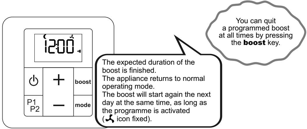 ACOVA Nankin - ACTIVATION AND RUNNING PROGRAMMED BOOST (continued) - 1