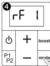 ACOVA Nankin - B) Procedure using the remote control: - 4
