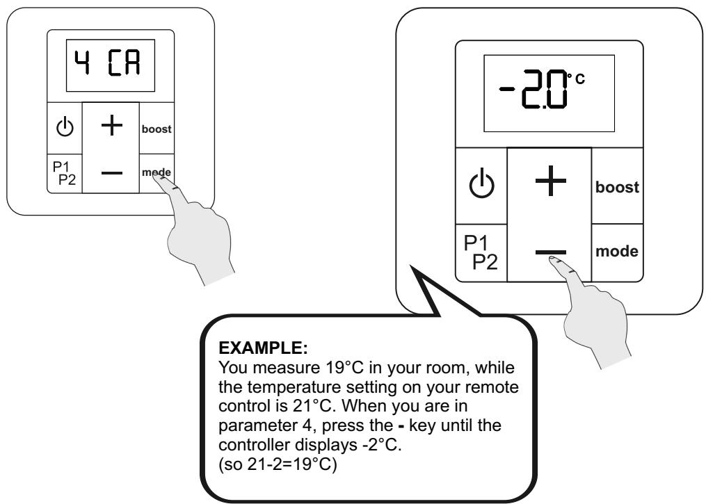 ACOVA Nankin - Calibration of temperature setting - 4