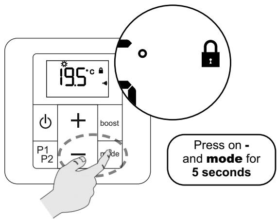 ACOVA Nankin - LOCKING INTERFACE (child lock) - 1
