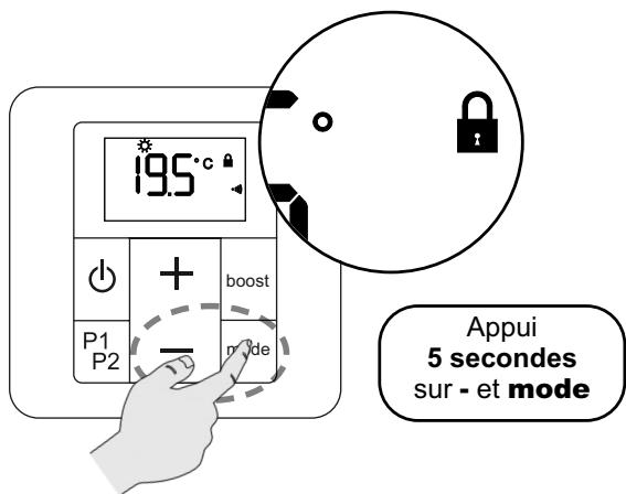 ACOVA Nankin - VERROILLAGE DE L'INTERFACE (protection enfants) - 1